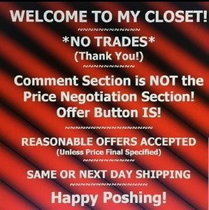 Welcome to my closet!